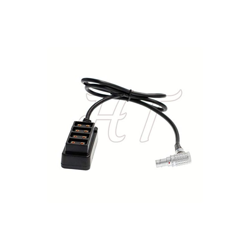 HT Right Angle 2 Pin D-Tap 4 Port Socket Splitter