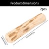 VNIDJGB 2 Pcs Coffee Wood Dog Chew,Safe Wooden Dental Durable
