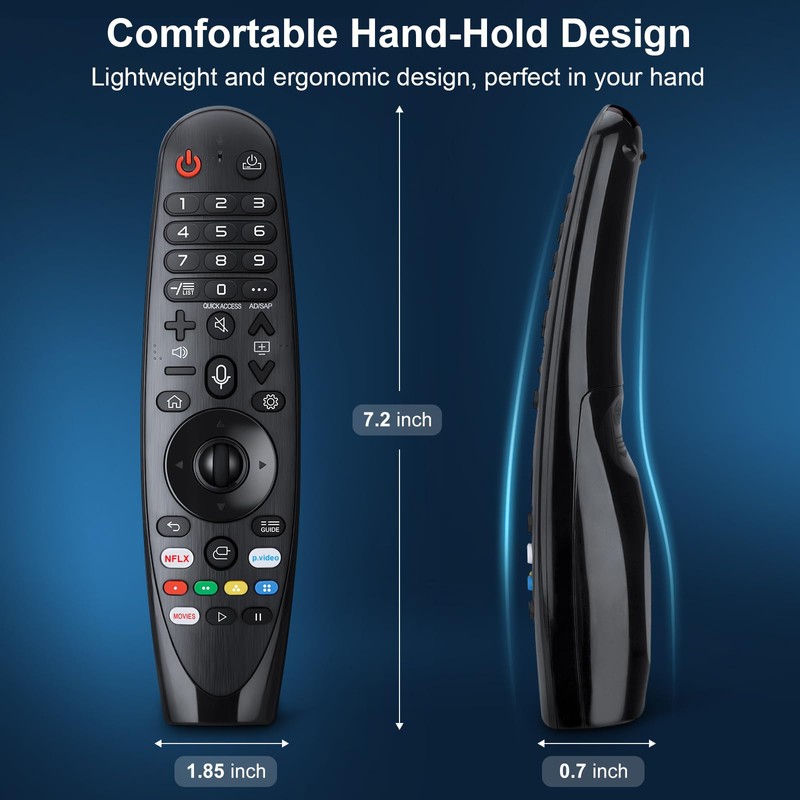 Voice Magic Remote for LG OLED QNED NanoCell Webos Smart