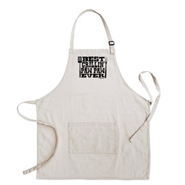 ThisWear Paw Gifts For Grandpa Best Grillin Apron Two Pocket Adjustable Bib Cream