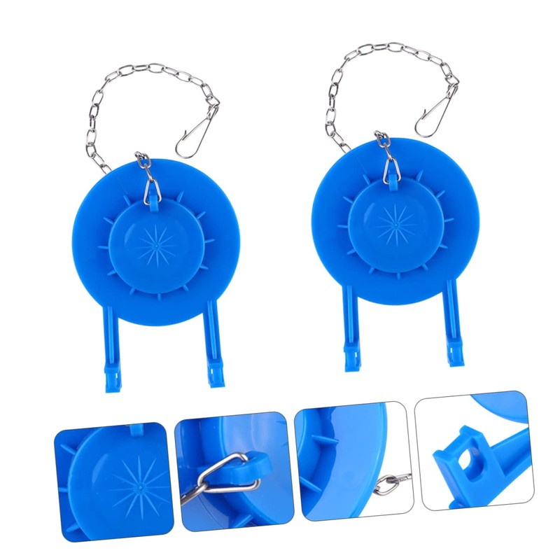 Gadpiparty 2pcs Durable PVC Toilet Flapper for Bathroom Easy Installation