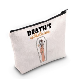 Mortician Gift Death's Esthetician Cosmetic Bag Mortuary Science Gift (Death's E CA Bag)