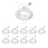 ledscom.de Circ Ceiling Mounting Frame Aluminium Pivoting White (LED/Halogen/MR16/50 mm)