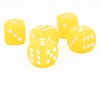 WeLoveBeads W6 Cube (16 mm) in Yellow/White Dots - Made