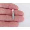 Wholesale Charms Sterling Silver 3d Surfboard charm