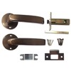 Kawaguchi Giken DJ-24-1M-BR Door Lever J Lever Round Seat Blank