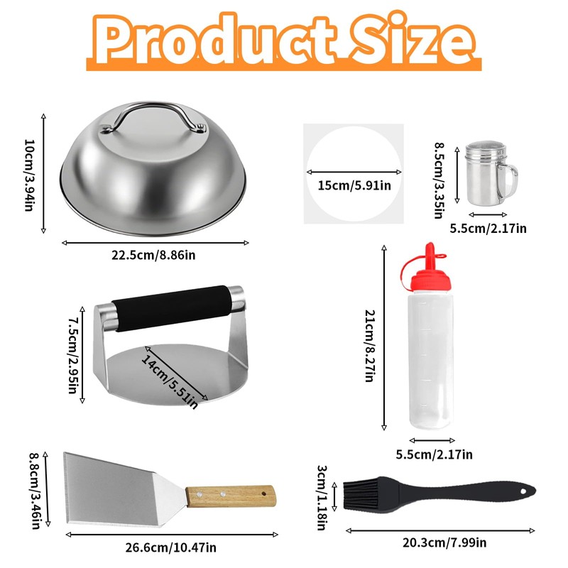 Smashed Burger Press Set Burger Making Tools Stainless Steel Burger