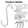 8 Pcs Meat Hook 8 Inch 10 mm Stainless Steel