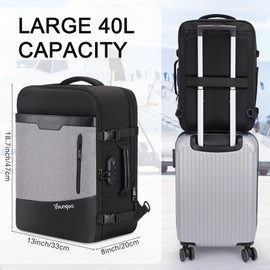 YOUNGOA Travel Backpack for Traveling on Airplane, Airline Approved 18x14x8 Travel Backpack for Men & Women, Carry On Luggage Suitcase Backpack