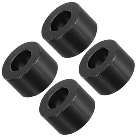 Unifizz M10 Aluminum Black 4pcs Round Metal Spacer Beads 10.5mm Inner Diameter x 20mm OD x 12mm Length Aluminum Spacer Unthreaded for M10