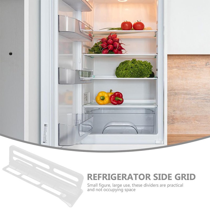 jojofuny 3Pcs Adjustable Refrigerator Divider: Space-Saving Refrigerator Partition Bins for