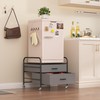 EazeHome Mini Fridge Stand, Fridge Stand with Storage, 2 Drawer