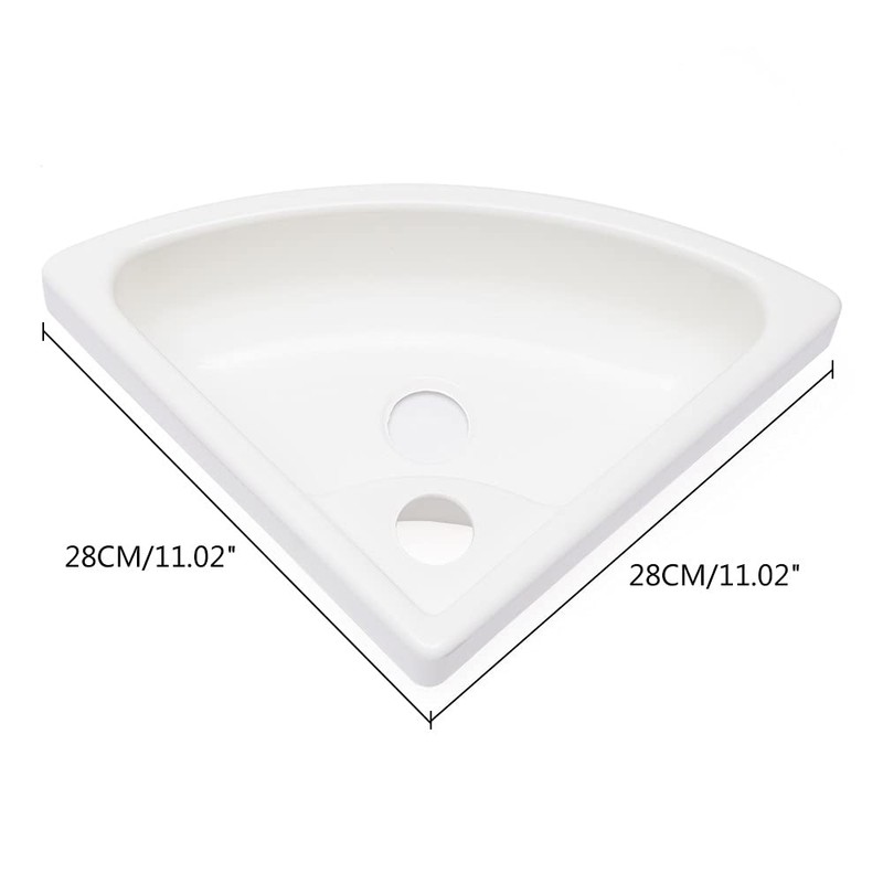 Wall Mount Corner Bathroom Sink, Boat Caravan RV Camper Corner