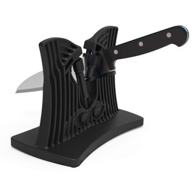 Knife Sharpener As Seen On TV, Homegician Kitchen Knife Edge Sharpener, Metal knife Sharpener, Hone,Sharpens, Beveled, Polishes Dull, Serrated, Standard Blades & Chef's Knives