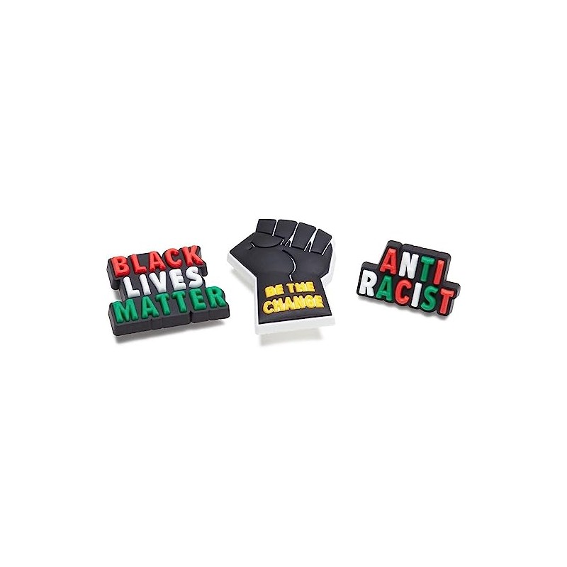 Crocs Jibbitz 3-Pack Shoe Charms | Jibbitz, Black Lives Matter,