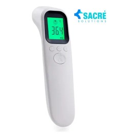 Termómetro Digital Infrarriojo De Alta Precisión Con Pantalla Lcd Para Frente, Oreja Y Cuerpo Color Blanco Sacre Solutions                            
