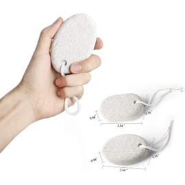 Triko Piedras pomez naturales para belleza y cuidado personal Set de piedras para cuidado de la piel y removedoras de callos para manos y pies Accesorios para salud y cuidado personal (6 Piezas)