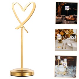 Operitacx Stainless Steel Table Number Clip Stand Place Card Holders for Wedding Birthday Baby Shower Decor