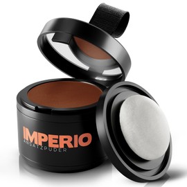 IMPERIO Root Powder - Hair Concealer for Hair Thickening for Women and Men, Waterproof Hair Makeup for Concealing Roots - 4 g (Dark Red)