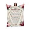 Cherished Mother-in-Law Gift Blanket - Floral Design with Heartfelt Appreciation