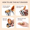 Nut Cracker, Heavy Duty Nutcracker with Splash-Proof Lid, Walnut Cracker