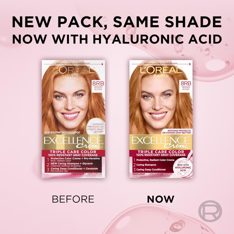L'Oreal Paris Excellence Crème Permanent Hair Dye, Triple Care Hair