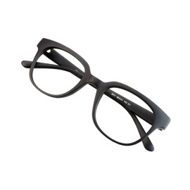 VisionGlobal Blue Light Blocking Glasses for Women and Men, Computer Reading Glasses, Anti Glare (Black, No Magnification)
