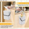 JWKDXH 0.8 Gallon/3l Compost Bin Kitchen, for Use on Countertops