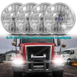 SJMYXCLW 5.75"INCH 5-3/4 Round Headlight Hi/Lo Sealed For Volvo VHD 2001-2019 Truck