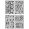 CHGCRAFT 4Pcs Pet Pattern Graphics Polymer Clay Texture Sheet Cats