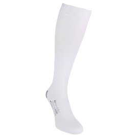 Saphena - Unisex Graduated Compression Class 1 Medical After Surgery Below Knee Anti Embolism Stockings Socks (Standard, White (BK))