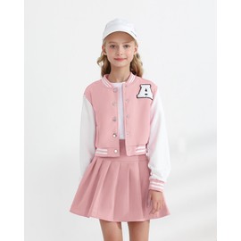 YOURUIKEY Girls Skirt Set Outfits Long Sleeve Sweatshirt and Pleated Skirts Back to School Sweatsuits Fall Clothes Size 13-14Y