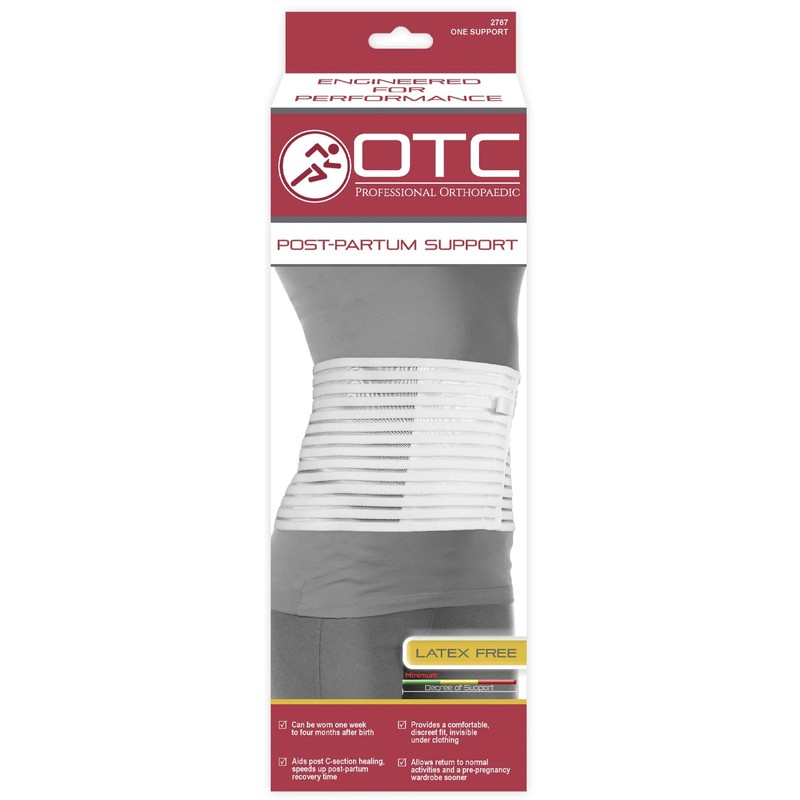 OTC Belly Binder Post-Partum and C-Section Support, Abdominal Pad, Postnatal