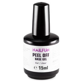 NAILFUN Peel Off Base Gel [1 x 15 ml] Removable UV + LED - Removable Base Gel
