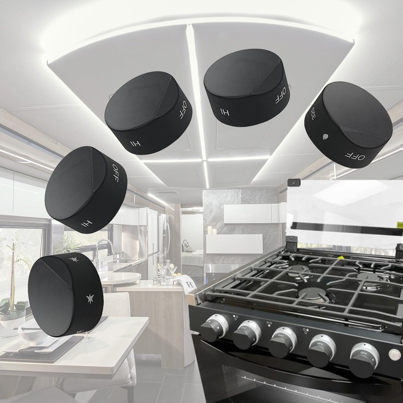 GABEROAD [Upgraded RV Gas Range Oven Knob Replacement Compatible with