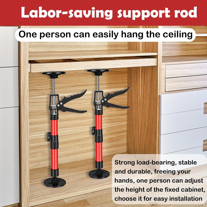 2 Pack Cabinet Jacks for Installing Cabinets, 20" to 45"