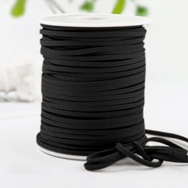 Capesaro Leather Cord, Suede Leather Cord, Craft Leather Bands, Suede Cord for Crafts for DIY Bracelet, Necklace, Jewellery (Black)