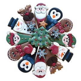 LILIAO Christmas Cookie Cutters, Winter Holiday Cookie Cutter Set