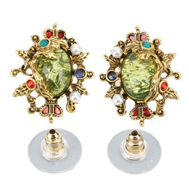 Vintage Court Style Earrings Fashionable Exquisite Luster Retro Earrings for Weddings Graduations Parties Daily Wear