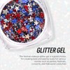 Freeorr Red White Blue Face Body Hair Glitter Gel, USA