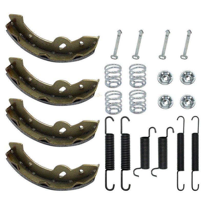 Aootiver Replacement for Brake Shoes Springs Pins Kit E-Z-GO Medalist/TXT/RXV/Workhorse