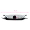 PIT66 Front Upper Bumper Hood Black Chrome Grille Compatible with