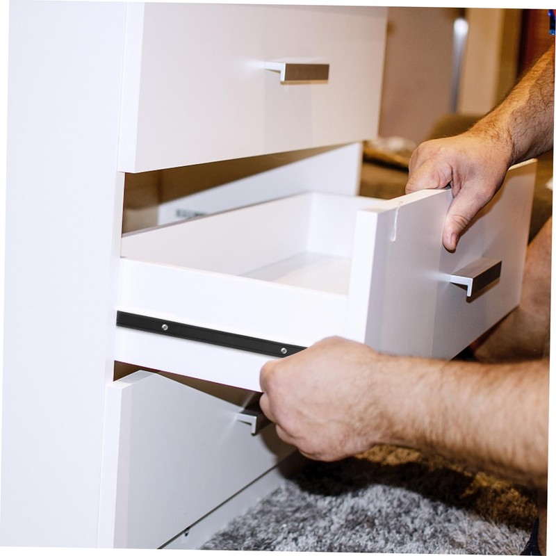 Operitacx 2Pcs Punch Drawer Slides Durable Undermount Drawer Runners for