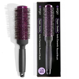 Ergo Super Gentle Round Brush for Blow Out - Salon Quality Hair Brushes for Women - Roller Brush for Blow Drying - Wet and Dry Hair Styling - Volumizing Hair Care Blowout Brush - Size: ERG33 1.25"
