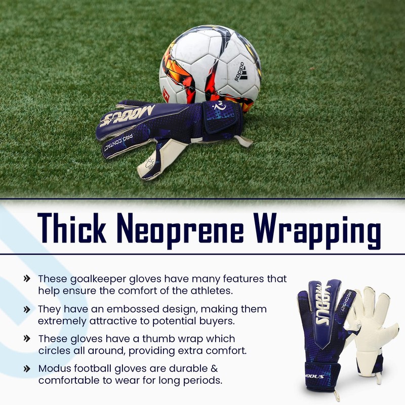 MODUS Pro Contact Goalkeeper Gloves | Goalie Goalkeeper Glove |