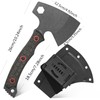 Ccanku C1393 Camping Hatchet Survival Axe,DC53 Steel Blade with Micarta