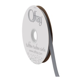 Berwick Offray LLC 3/8" Single Face Satin, Dusty Blue, 100 Yds Ribbon