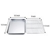 TeamFar Baking Pan with Rack Set of 4, 12.5’’ x