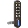 Salsbury Industries 11190BLK Electronic Lock Factory Installed on Solid Oak Executive Wood Locker Door, Black