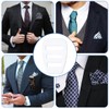 XPEX Set of 3 Pocket Square Holder Set for Wedding